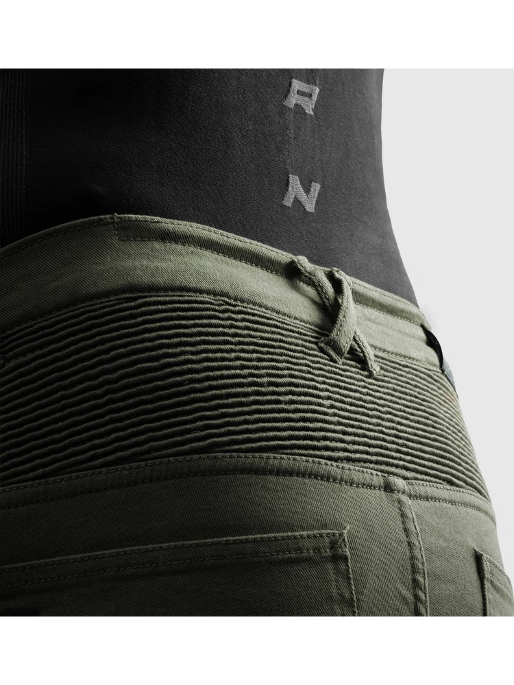 Jeansy motocyklowe Rebelhorn Faster zielone