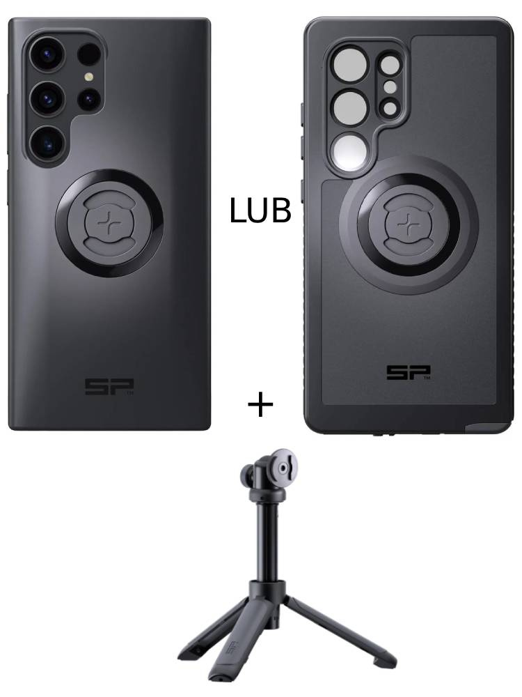 Zestaw: etui na telefon Samsung Galaxy S24 Ultra + statyw/selfie stick SPC+ SP Connect