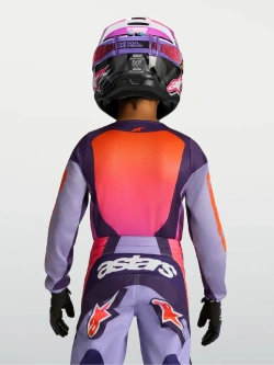 Bluza cross dziecięca Alpinestars MX Fluid Hunt fioletowo-różowa