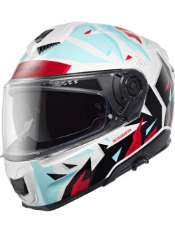Kask integralny Schuberth S3 Spark biało-niebiesko-czerwony