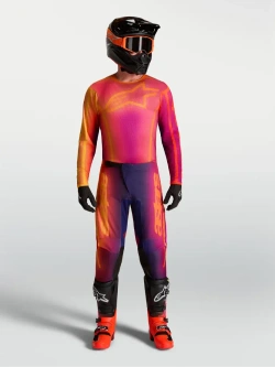 Spodnie cross Alpinestars MX Fluid Kepler pomarańczowo-fioletowe