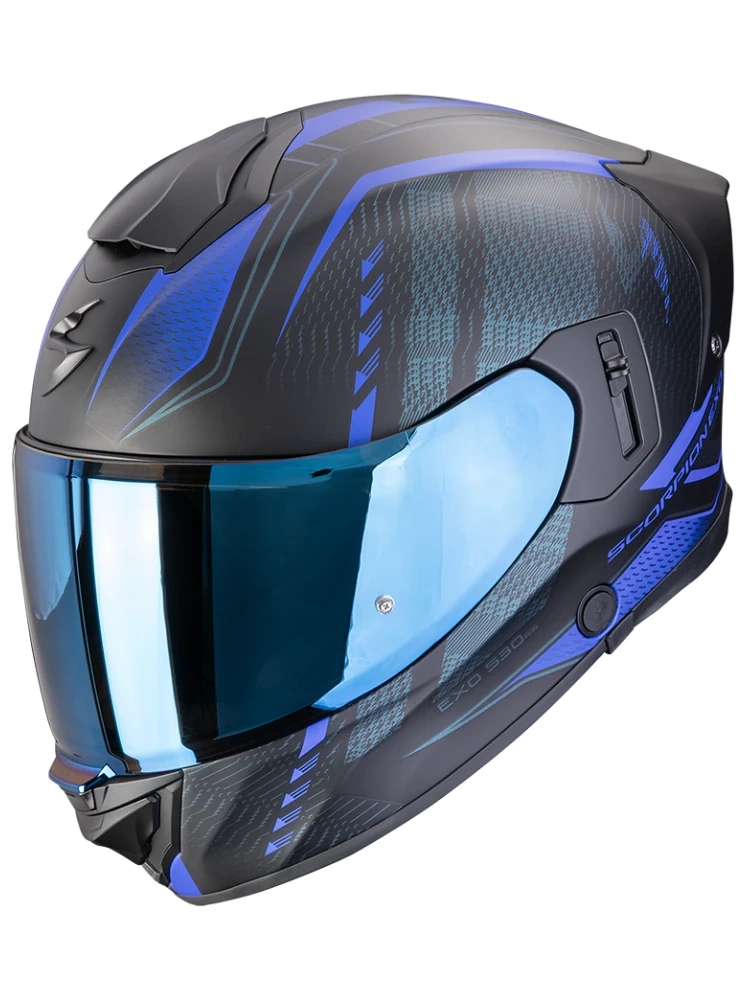 Kask integralny Scorpion EXO-530 AIR Theras czarno-niebieski matowy