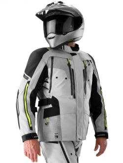 Kurtka motocyklowa tekstylna Shima Hero 3.0 G2 szaro-fluo żółta