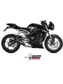 Tłumik motocyklowy Slip-On (X-M5) MIVV do Triumph Speed Triple 660 S / 765 R / S / RS (21-) czarny