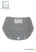 Szyba motocyklowa MRA Oryginalna "O" Kawasaki Z 1000 R [-16][przezroczysta]