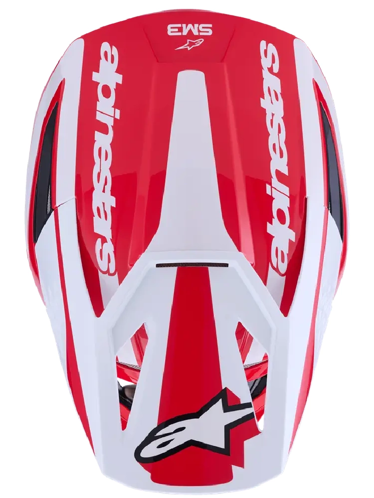 Kask enduro Alpinestars SM3 Heat czarno-biało-czerwony