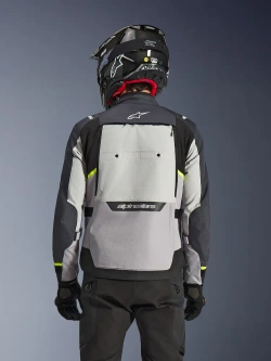 Kurtka motocyklowa tekstylna Alpinestars Cusco Drystar szara-fluo