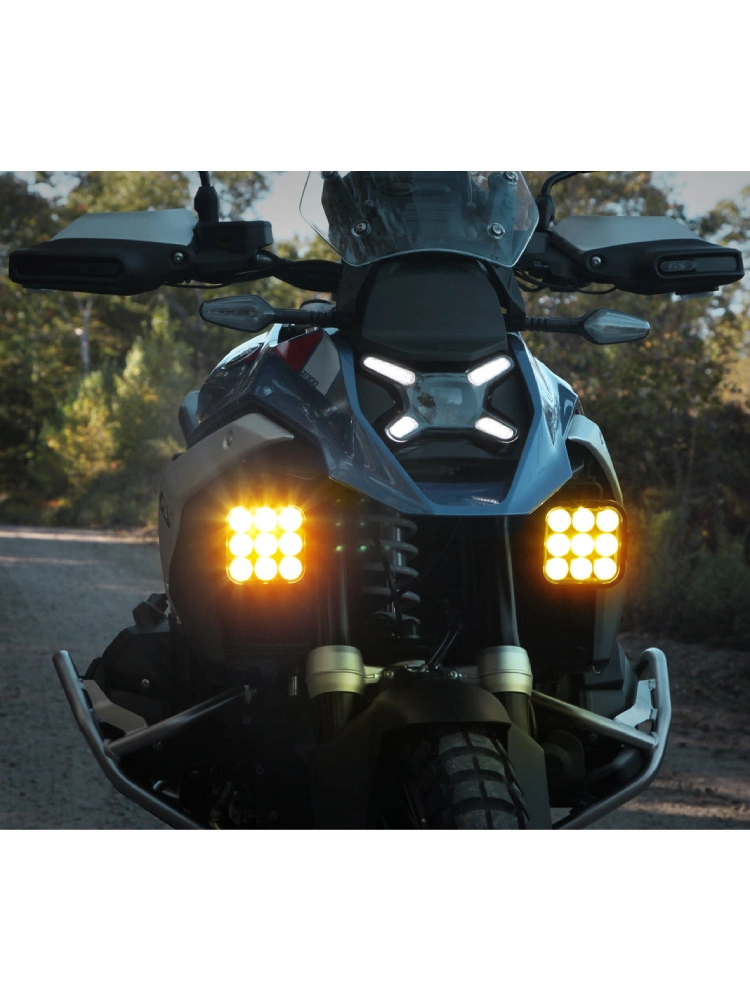 Światło drogowe Denali DL9 z technologią Datadim bursztynowe