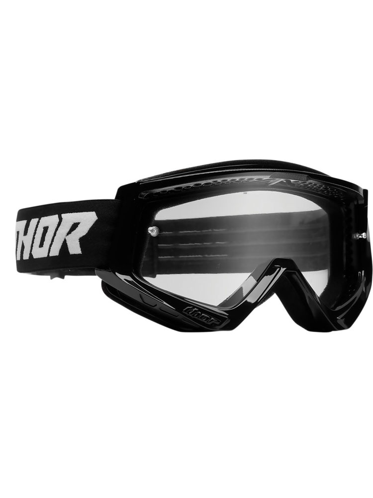 Gogle motocyklowe dziecięce Thor Combat Racer czarno-białe