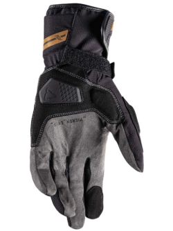 Rękawice motocyklowe Leatt Hydradri 6.5 Stealth czarno-szaro-brązowe