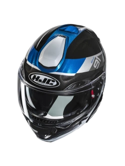 Kask szczękowy HJC RPHA 91 Madal czarno-niebieski