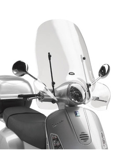 Szyba do skutera GIVI Vespa LX 50-125-150 (05 > 14), GTS 125-150-300 SUPER (08 > 19), GTS 125-150-250-300 (06 > 19) [mocowanie w zestawie]