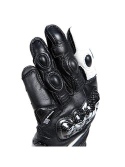 Rękawice motocyklowe damskie Dainese Carbon 4 długie czarno-białe