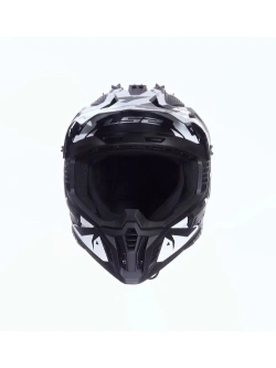 Kask enduro LS2 MX708 Fast II Grotesk czarno-szary