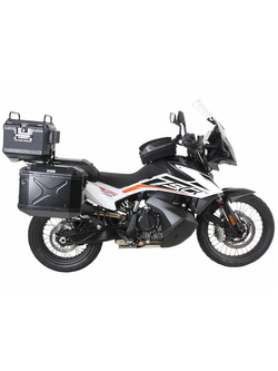 Zestaw: kufry boczne + stelaże Hepco&Becker Xplorer Cutout KTM 790 Adventure/R (19-21) czarne