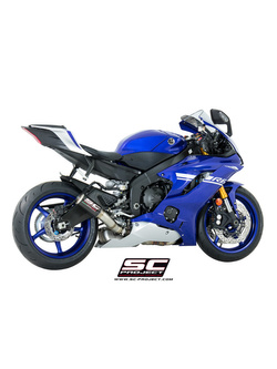 Tłumik SC-Project CR-T Carbon (Slip-on, Wysoka pozycja) - Yamaha YZF R6 [17-20]