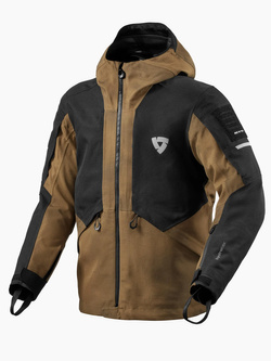Kurtka motocyklowa tekstylna REV’IT! Tectonic H2O czarno-brązowa
