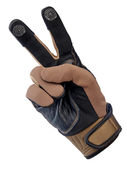 Rękawice cross Biltwell Baja brązowo-czarne