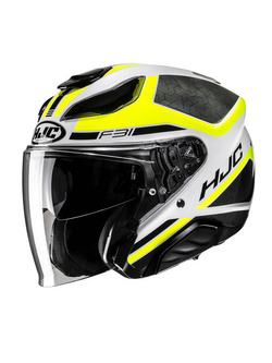 Kask otwarty HJC F31 Ceron czarno-żółty