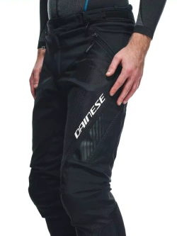 Spodnie motocyklowe tekstylne Dainese Drake 2 Air Absoluteshell czarne z białym napisem