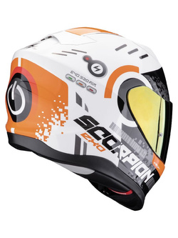 Kask integralny Scorpion Exo-520 Evo Air Titan biało-pomarańczowy