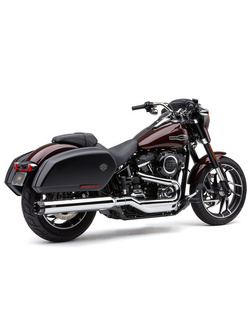 Tłumik motocyklowy Cobra Neighbor Hater Dual Cut Slip-On do modeli Harley Davidson Softail Sport Glide (18-20) chrom