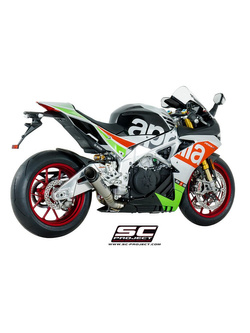 Tłumik SLIP-ON S1 Titanium low position SC-Project do Aprilia RSV4 RF/RR 2017