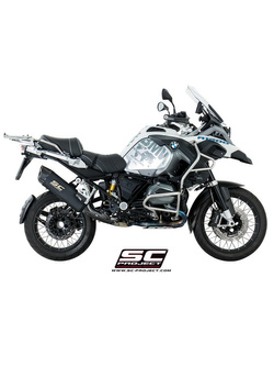 Tłumik SC-Project Oval Black Titanium + Carbon (SLIP ON) - BMW R 1200 GS - ADVENTURE [17-18]