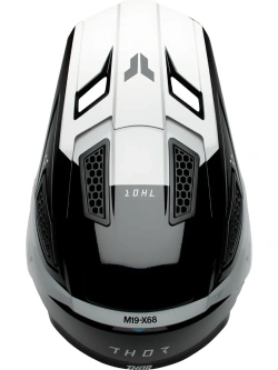 Kask enduro Thor Fleet biało-czarny