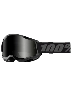 Gogle motocyklowe 100% Strata 2 Sand czarne