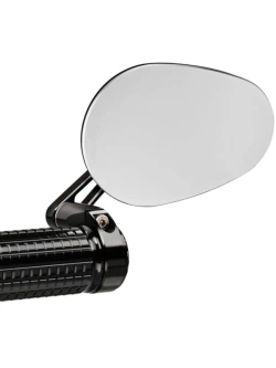 Lusterko motocyklowe uniwersalne Motogadget Mo.view Club Flip aluminiowe, czarne [długość ramienia: 60 mm]