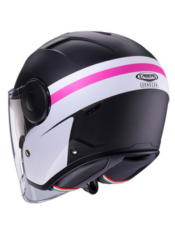 Kask otwarty Caberg Soho Zephyr czarno-biało-fioletowy