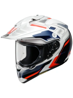 Kask adventure Shoei Hornet ADV 06 Invigorate TC-10 biało-niebiesko-czerwony