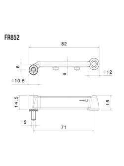 Zestaw montażowy do kierunkowskazów Light Unit na owiewce Rizoma czarny