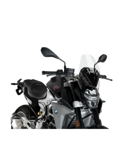 Szyba motocyklowa PUIG New Generation Sport BMW F900 (20-) wyposażonych w oryginalne wsporniki szyby przeźroczysta