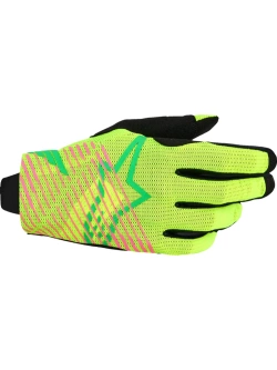 Rękawice cross Alpinestars MX Radar Pro czarno-różowe-fluo