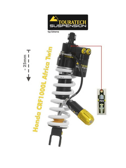 Amortyzator obniżający zawieszenie o 25 mm  Extreme Touratech do Honda CRF1000L Africa Twin (15-17)