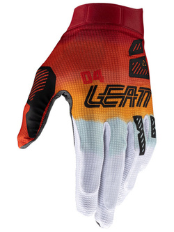 Rękawice cross Leatt Moto 1.5 GripR Glamis biało-czerwone