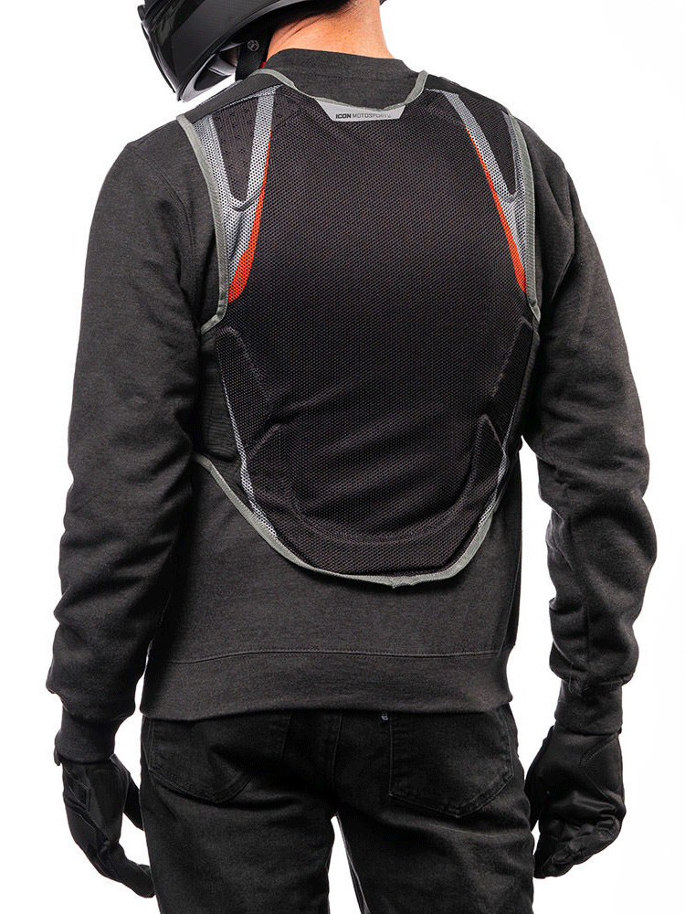 Buzer Icon Field Armor Softcore czarno-szaro-czerwony