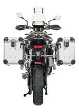Zestaw: kufry boczne z anodowanego aluminium srebrne "And-S" Zega Evo + stelaże srebrne Touratech Triumph Tiger 900 Rally / Pro / GT / GT Pro (20-) (38+45L)