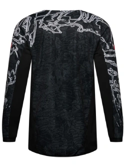 Bluza enduro dziecięca Fox 180 Abyss czarno-szaro-czerwona