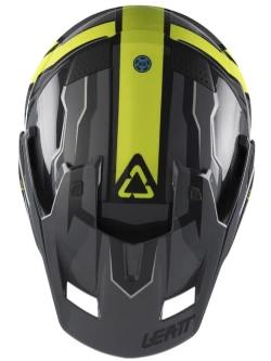 Kask enduro Leatt Moto 7.5 V25 czarno-żółty z goglami czarno-żółtymi