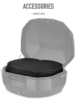 Kufer centralny SHAD SH51 czarno-szary [z aluminiową pokrywą]