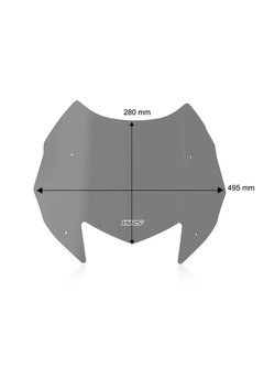 Szyba do skutera WRS Sport Yamaha T-Max 530 (17-19)/ 560 (20-21) mocno przyciemniana