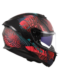 Kask integralny LS2 FF808 Stream II Jungle czarno-różowo-niebieski matowy