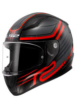 Kask integralny LS2 FF353 Rapid II Circuit czarno-czerwony