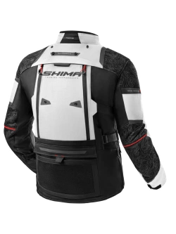 Kurtka motocyklowa tekstylna Shima Tracker jasnoszara