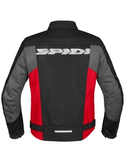 Kurtka motocyklowa tekstylna Spidi Corsa Net Windout czarno-szaro-czerwona