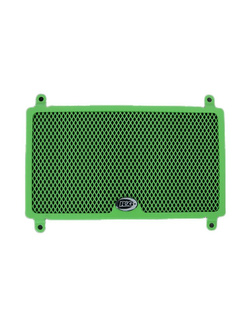 Osłona chłodnicy R&G aluminiowa do Kawasaki Ninja 250/400 (18-)/ Z400/ Z250 (19-) ziemona