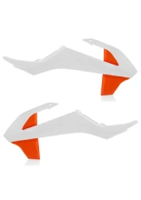 Osłony chłodnicy Acerbis KTM 65 SX (09-) biało-pomarańczowe